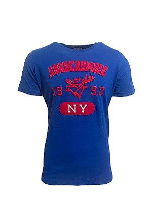 Camiseta Masculina Shield Azul Marinho - A&Fitch